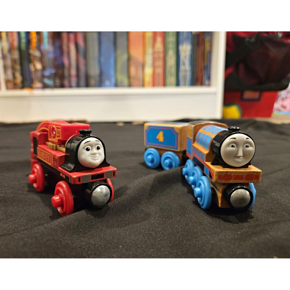 Thomas & Friends Wood Engine Lot Gordon w/ Tender & Harvey